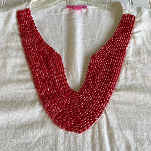 Isaac Mizrahi Size XL Beaded Keyhole collar tunic size XL - Picture 11 of 11